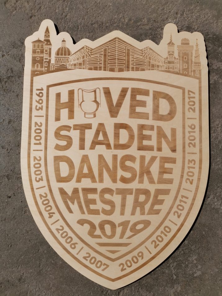 FCK danske mestre skilt